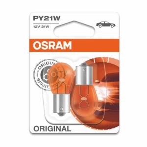 OSRAM 21W 12V BAU15s 2ks orange