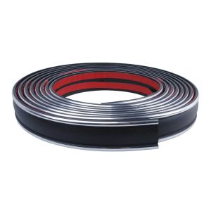 Ozdobná lišta guma-chróm - 35 x 6 mm - 5 m
