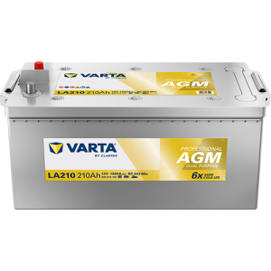 Professional AGM Dual Purpose - LA210 - 12 V - 210 Ah - 1200 A / + vpravo 