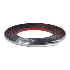 Ozdobná lišta chromová - 12 x 3 mm - 5 m