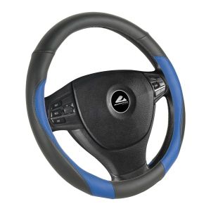 Poťah na volant s modrým lemom - M