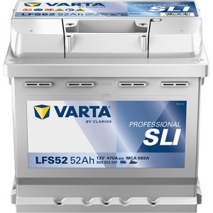 Professional SLI - LFS 52 - 12 V - 52 Ah - 470 A / + vpravo 