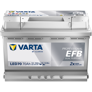Professional EFB Dual Purpose - LED70 - 12 V - 70 Ah - 760 A / + vpravo