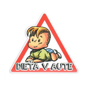 Magnetka dieťa v aute - chlapec