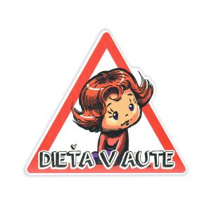 Magnetka dieťa v aute - dievča
