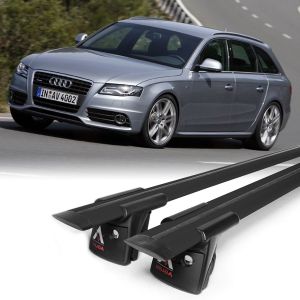 Runner R1C Black - nosič pre AUDI A4, 2008-11 / Avant - Integrované strešné lyžiny