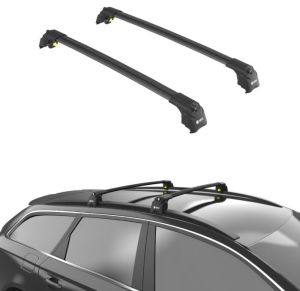 Air 2 Black - strešné nosiče pre SEAT Tarraco, 2018- / Klasické lyžiny