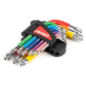 Imbusové TORX kľúče z S2 ocele - 9 ks