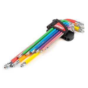 Extra dlhé imbusové TORX kľúče z S2 ocele - 9ks
