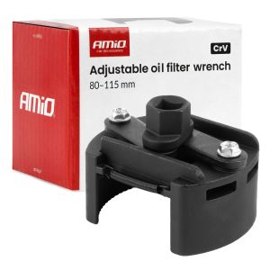 Nastaviteľný kľúč na olejový filter 80–115 mm - CrV