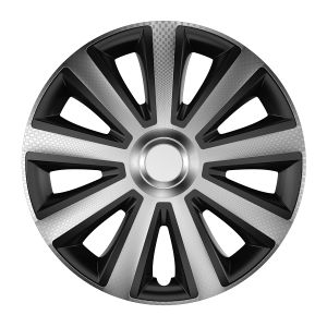 Aviator Carbon Silver&Black 15" - puklice - 4 ks