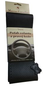 Poťah kožený - AX - čierny perforovaný 36,5-39/11