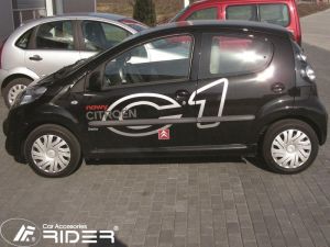 Ochranná lišta dverí F02 pre Citroen C1, 2005-11 / 5-dverove 
