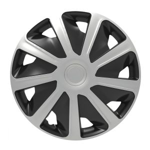 Craft silver&black 15" - puklice - 4 ks