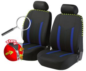 Autopoťahy Hasting ZIPP-ITT predné modro-čierne