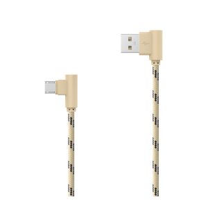 Kábel micro 2A textil 2M data kábel (zahnutý)