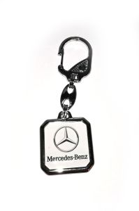 Kľúčenka kovová štvorec - MERCEDES