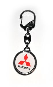 Kľúčenka kovová kruhová - MITSUBISHI