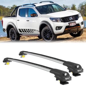 Air 1 Silver - strešné nosiče pre NISSAN Navara, 2020-22 / (D23), strešné lyžiny