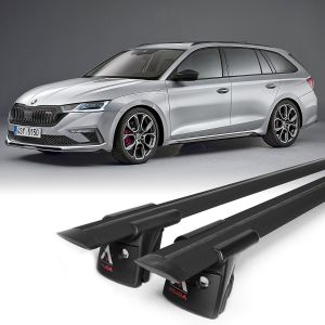 Runner R1C Black - nosič pre Skoda Octavia, 2020- / IV. gen., kombi - integrované strešné lyžiny