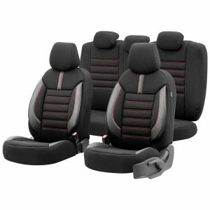 Limited 101 čierno-červené - sada autopoťahov
