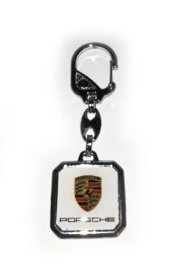 Kľúčenka kovová štvorec - PORSCHE