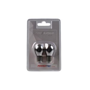 Platinum P21W - BA 15s - 12V - CHROME/AMBER - 2 ks