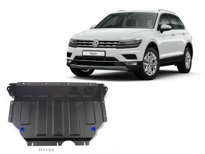 Oceľový kryt motora + prevodovky pre VW Tiguan, 2016-24 / motor: 1.4TSI; 2.0 TSI; 2.0 TDI
