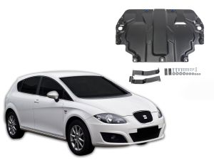 Oceľový kryt motora + prevodovky pre SEAT Leon, 2005-13 / motor: 1.6; 2.0 TDI