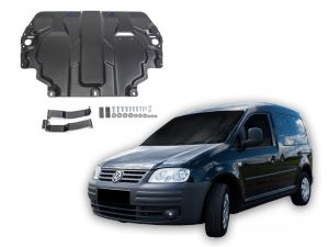 Oceľový kryt motora + prevodovky pre VW Caddy, 2006-15 / III. Generacia, všetky motorizácie bez nezávislého kúrenia