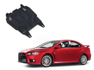 Oceľový kryt motora + prevodovky pre MITSUBISHI Lancer, 2007-16 / (X. generacia), motor: 1.5; 1.8; 2.0