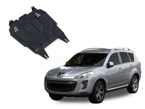 Oceľový kryt motora + prevodovky pre PEUGEOT 4007, 2007-12 / motor: 2.2; 2.4