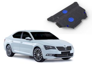 Oceľový kryt motora + prevodovky pre SKODA Superb, 2015-24 / FWD aj 4WD, motor: 1.4 TSI; 1.8 TSI; 2.0 TSI