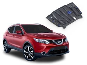 Oceľový kryt motora + prevodovky pre NISSAN Qashqai, 2014-19 / CVT, motor: 2.0; 1.2; 1.6 D