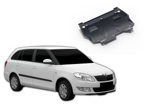 Oceľový kryt motora + prevodovky pre SKODA Fabia, 2007-15 / motor: 1.2; 1.4; 1.6