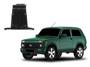 Oceľový kryt motora + prevodovky (2. plát) pre LADA Taiga, 2001-15 / všetky motorizácie