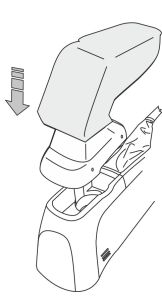 Adaptér lakťovej opierky pre Opel Corsa, 2006-14 / (D)