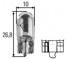 Žiarovka W5W / T10 - 5W - 12V