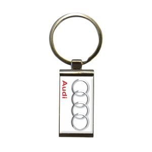 Kľúčenka kovová AUDI - obdĺžnik bez retiazky