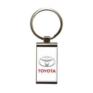 Kľúčenka kovová Toyota - obdĺžnik bez retiazky