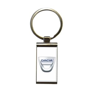 Kľúčenka kovová DACIA - obdĺžnik bez retiazky