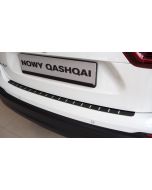 Lišta nárazíka - nerezová rovná s karbónovou fóliou pre Nissan Qashqai, 2017-21 / facelift