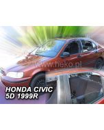 Deflektory komplet 4 ks pre Honda Civic, 1995-2000 / 5-dver.
