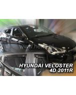 Deflektory komplet 4 ks  - Hyundai Veloster, 2011-