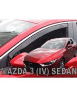 Deflektory predné - Mazda 3, 2019- / 4-dverový sedan