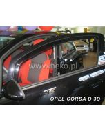 Deflektory predné pre OPEL Corsa, 2006-14 / 3.dver. / D+E model
