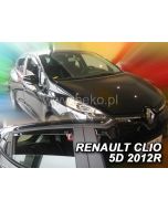 Deflektory komplet 4 ks pre Renault Clio, 2012-19 / hatchback, 5-dver.