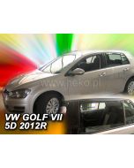 Deflektory komplet 4 ks - VW Golf, 2013-20 / VII.gen., hatchback 5D