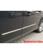 Ochranné lišty dverí - nerez pre Dacia Duster, 2010-13