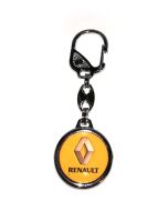 Kľúčenka kovová kruhová - Renault - zlty